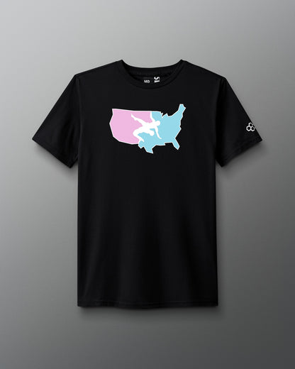 T-shirt super doux avec logo USA Wrestling Elite