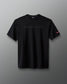 Black t-shirt with 'USA Wrestling' text on a gray background