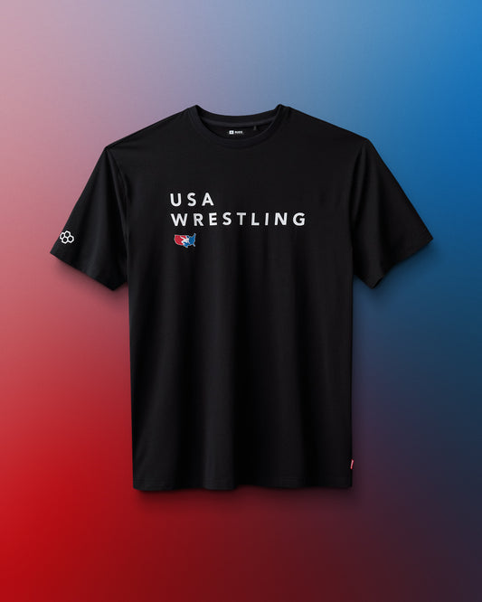 USA Wrestling Stacked Hybrid T-Shirt