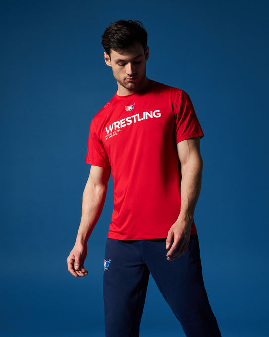 USAW Wrestling Performance T-Shirt