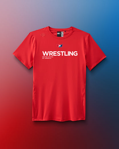 USAW Wrestling Performance T-Shirt