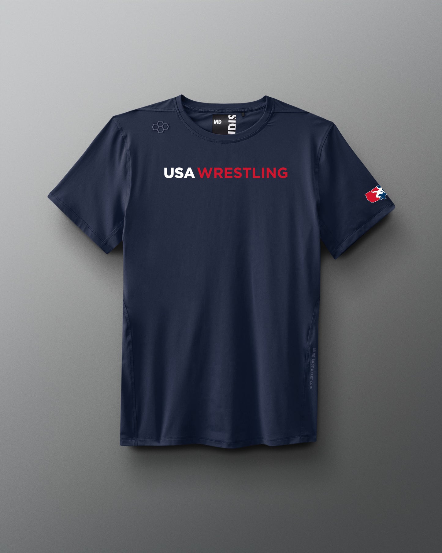T-shirt de performance avec logo USA Wrestling