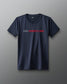 Navy blue t-shirt with 'USA Wrestling' text on a gray background