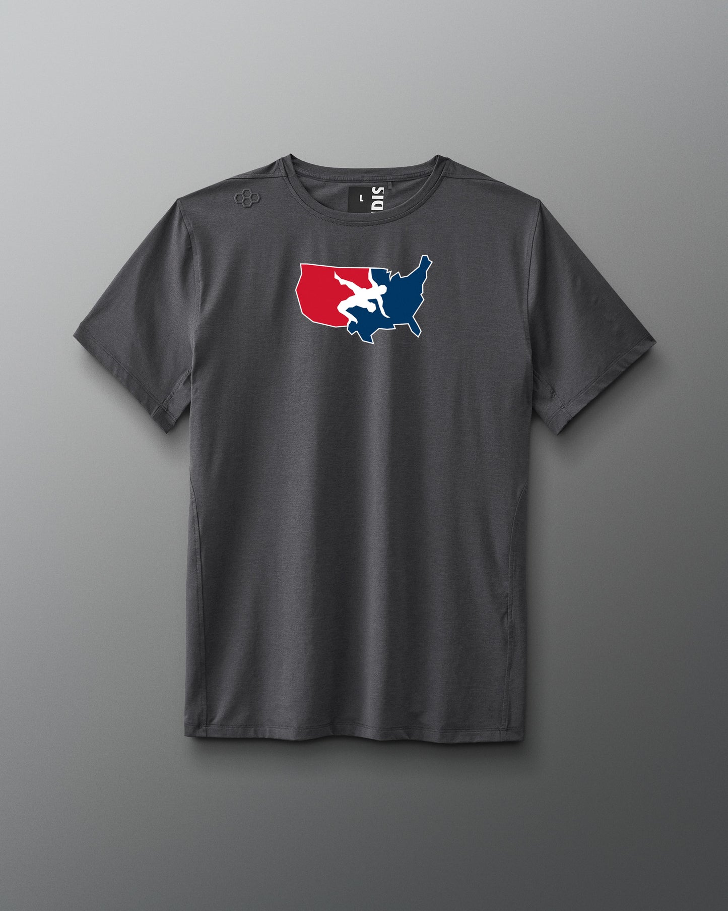 T-shirt chiné avec logo USA Wrestling Performance