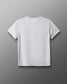 White t-shirt on a gradient blue to red background