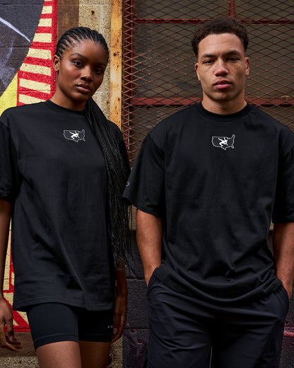 USA Wrestling Tactical Drop Shoulder Heavyweight T-Shirt