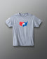 T-shirt épais délavé à l'acide avec logo de l'équipe de catch américaine