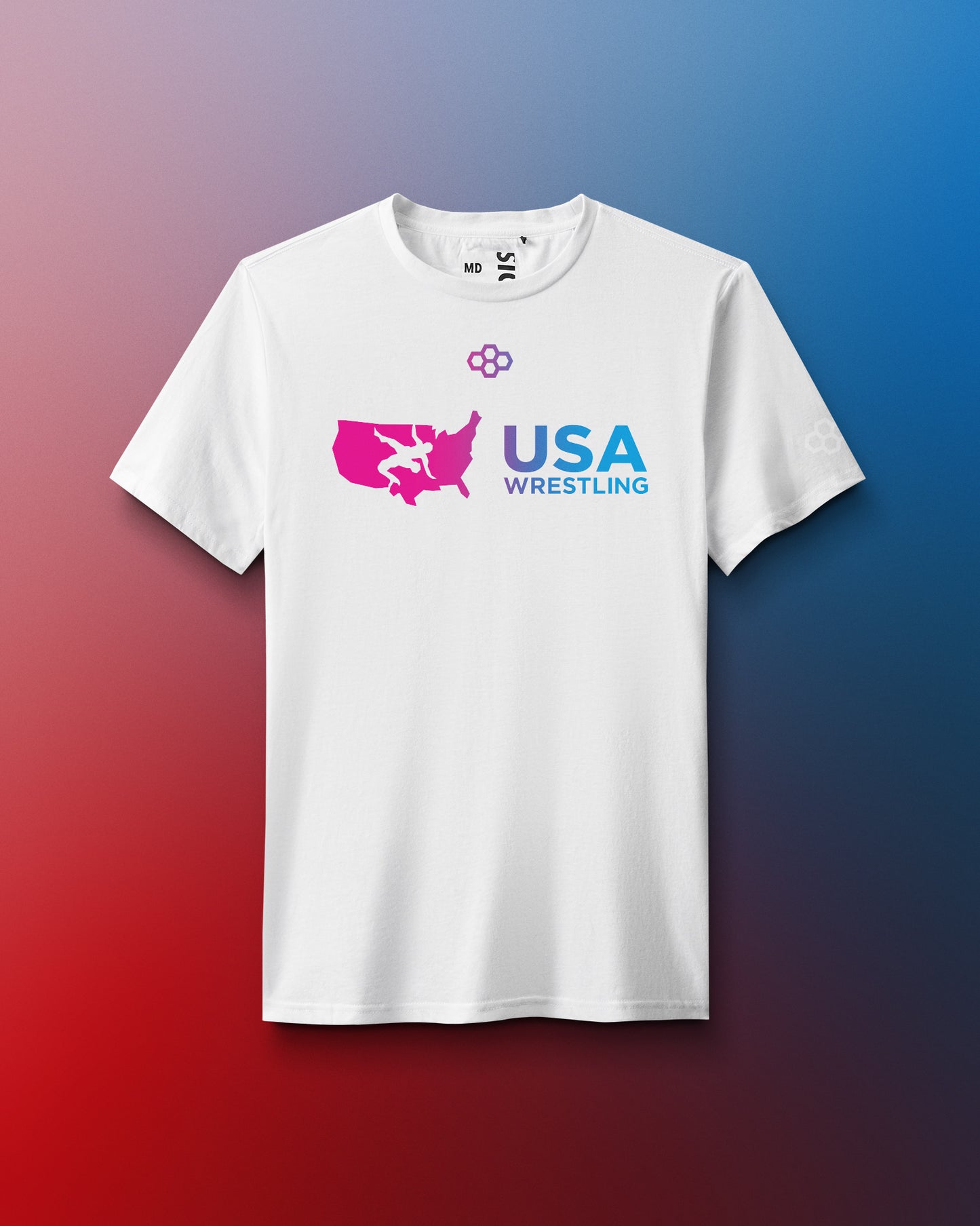 T-shirt ultra doux USA Wrestling Gradient Elite