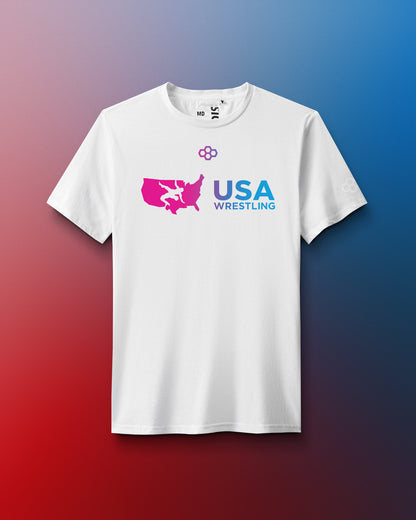 T-shirt ultra doux USA Wrestling Gradient Elite