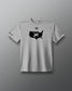 Front view of the athletic gray RUDIS USA Wrestling Map Elite Super Soft T-Shirt with black USA map and wrestling graphic.