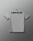Back view of the athletic gray RUDIS USA Wrestling Map Elite Super Soft T-Shirt with black “A Way of Life” graphic.