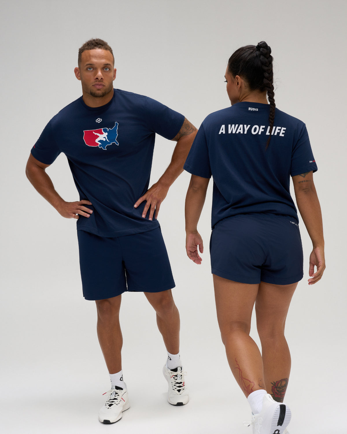 T-shirt ultra doux USA Wrestling Map Elite