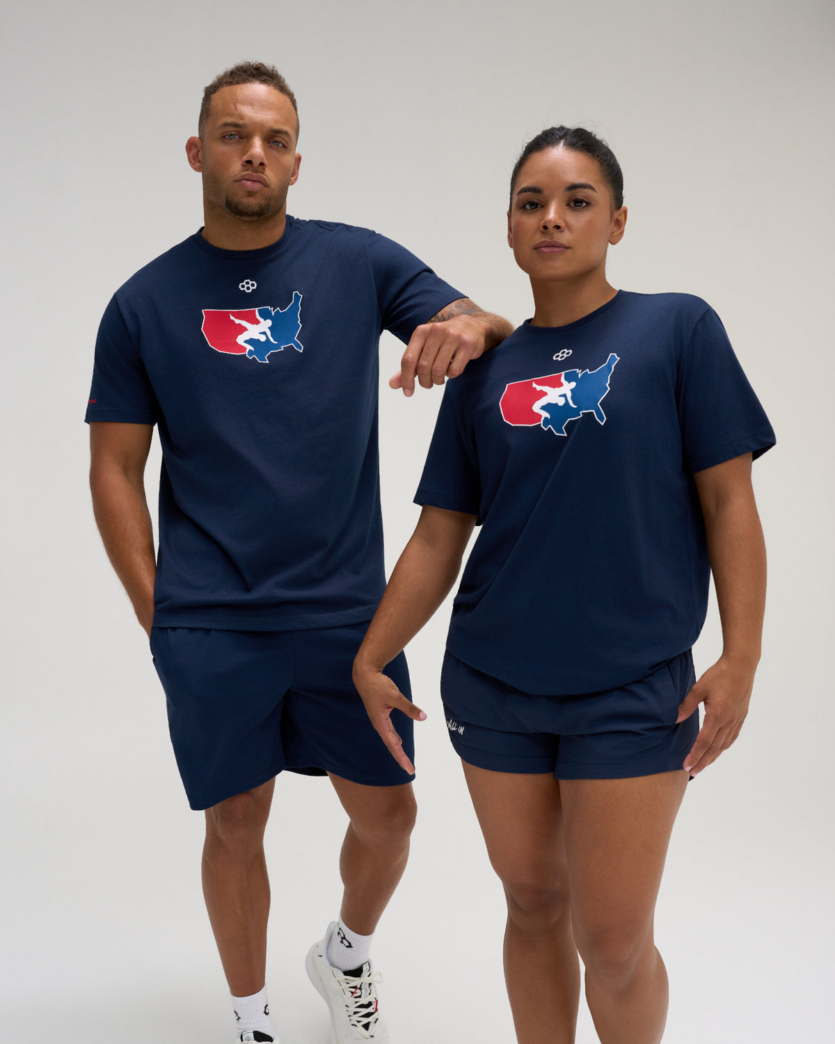 T-shirt ultra doux USA Wrestling Map Elite