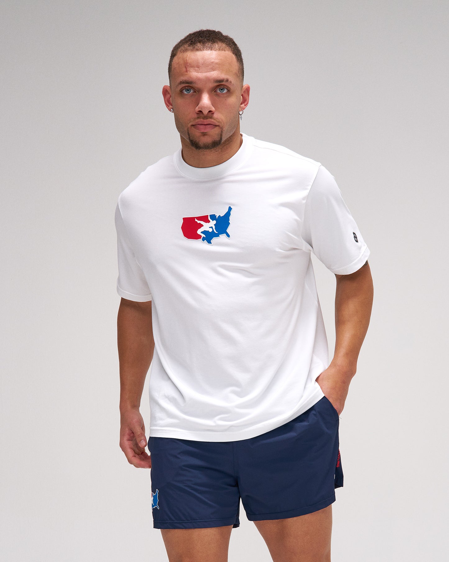 USA Wrestling Boxy Hybrid T-Shirt