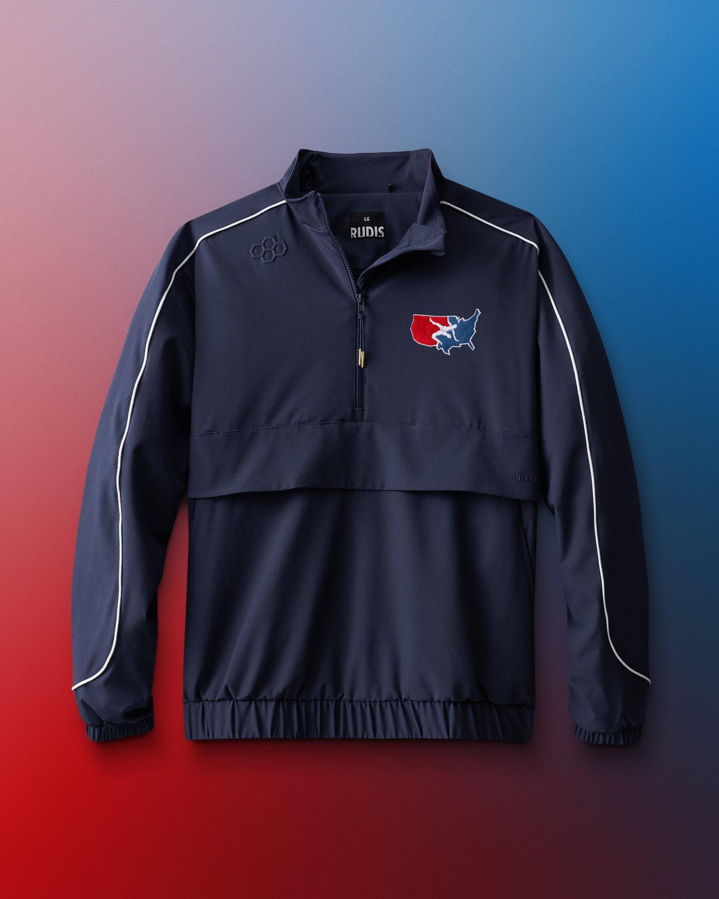 USAW Logo 1/4 Zip Windbreaker
