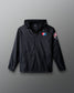 USA Wrestling Map Motion Windbreaker - Black
