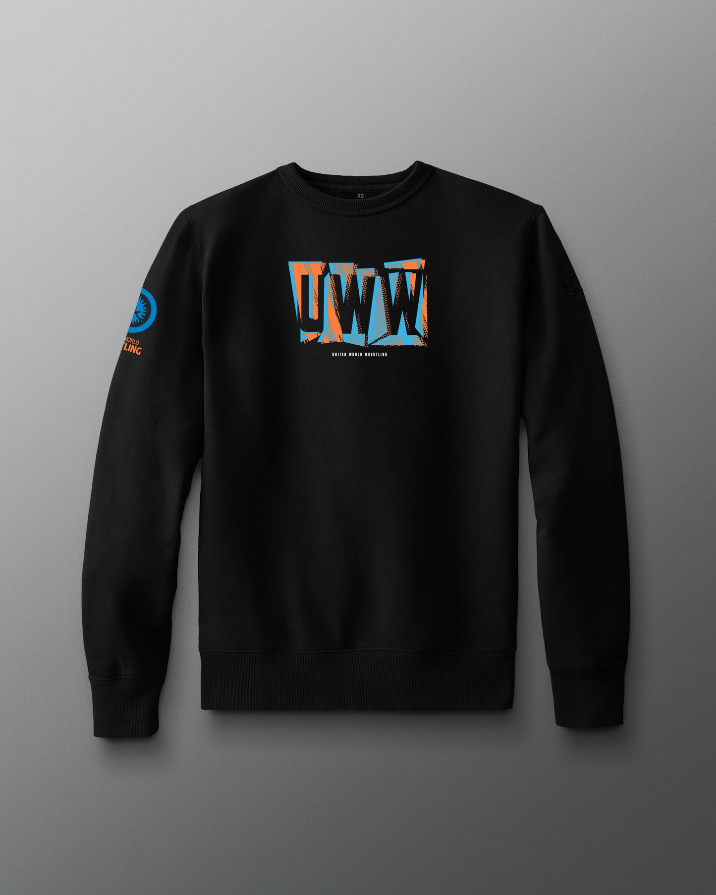 Pull ras du cou en polaire confortable abstrait UWW