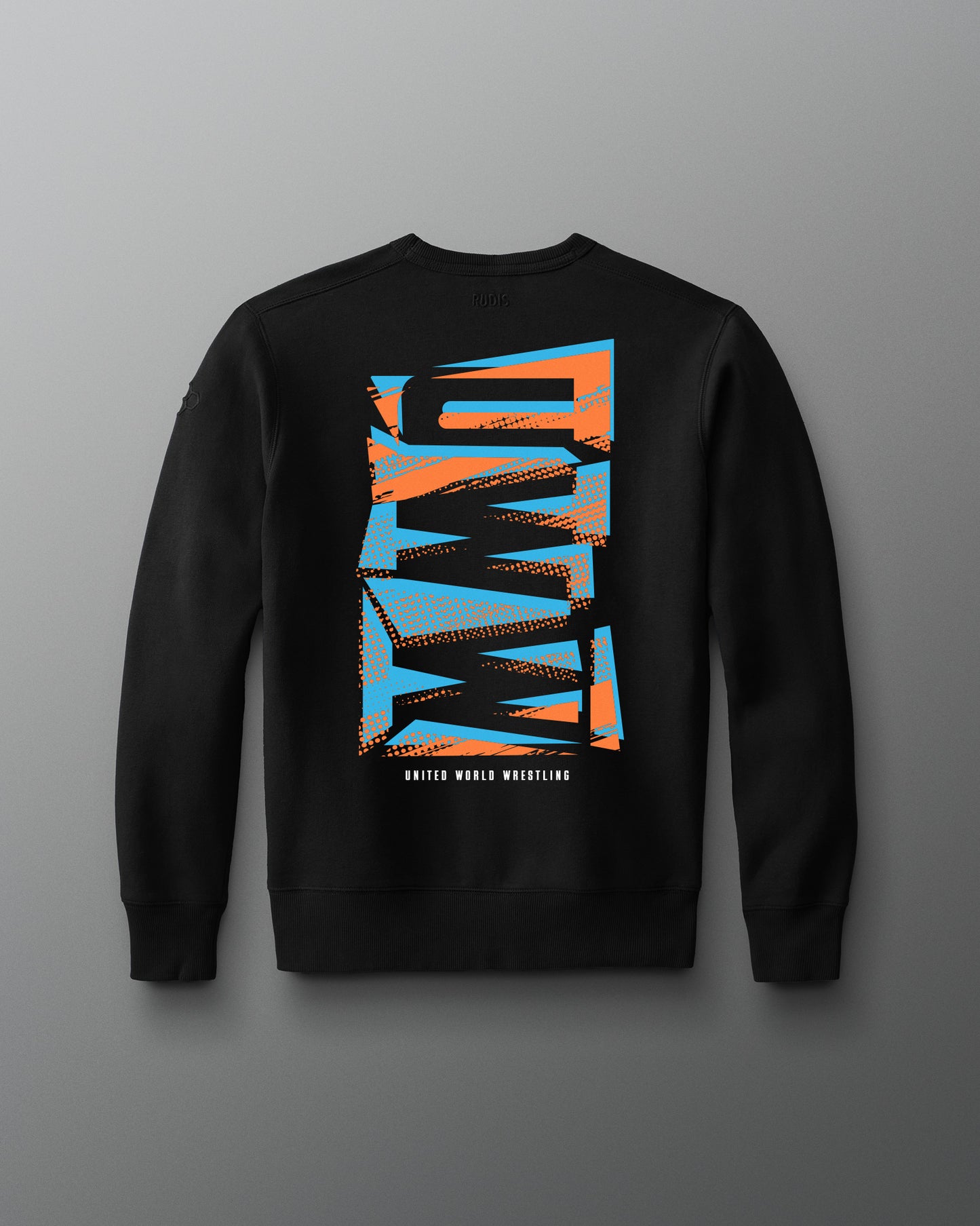 Pull ras du cou en polaire confortable abstrait UWW