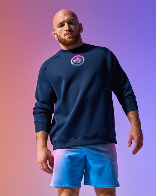 UWW Abstract Emblem Cool-Feel Crewneck