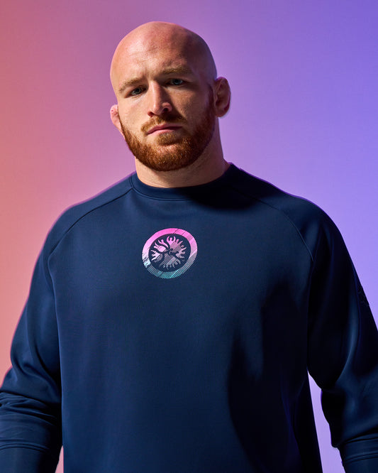 UWW Abstract Emblem Cool-Feel Crewneck