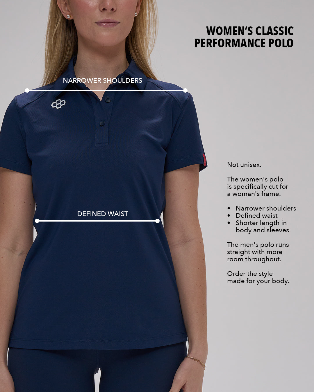 UWW Logo Women's Performance Polo