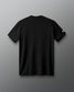 Black t-shirt on a gray background