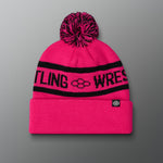 RUDIS Two Tone Pom Beanie - Pink/Black