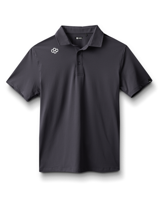 RUDIS Classic Performance Hex Polo - Carbon