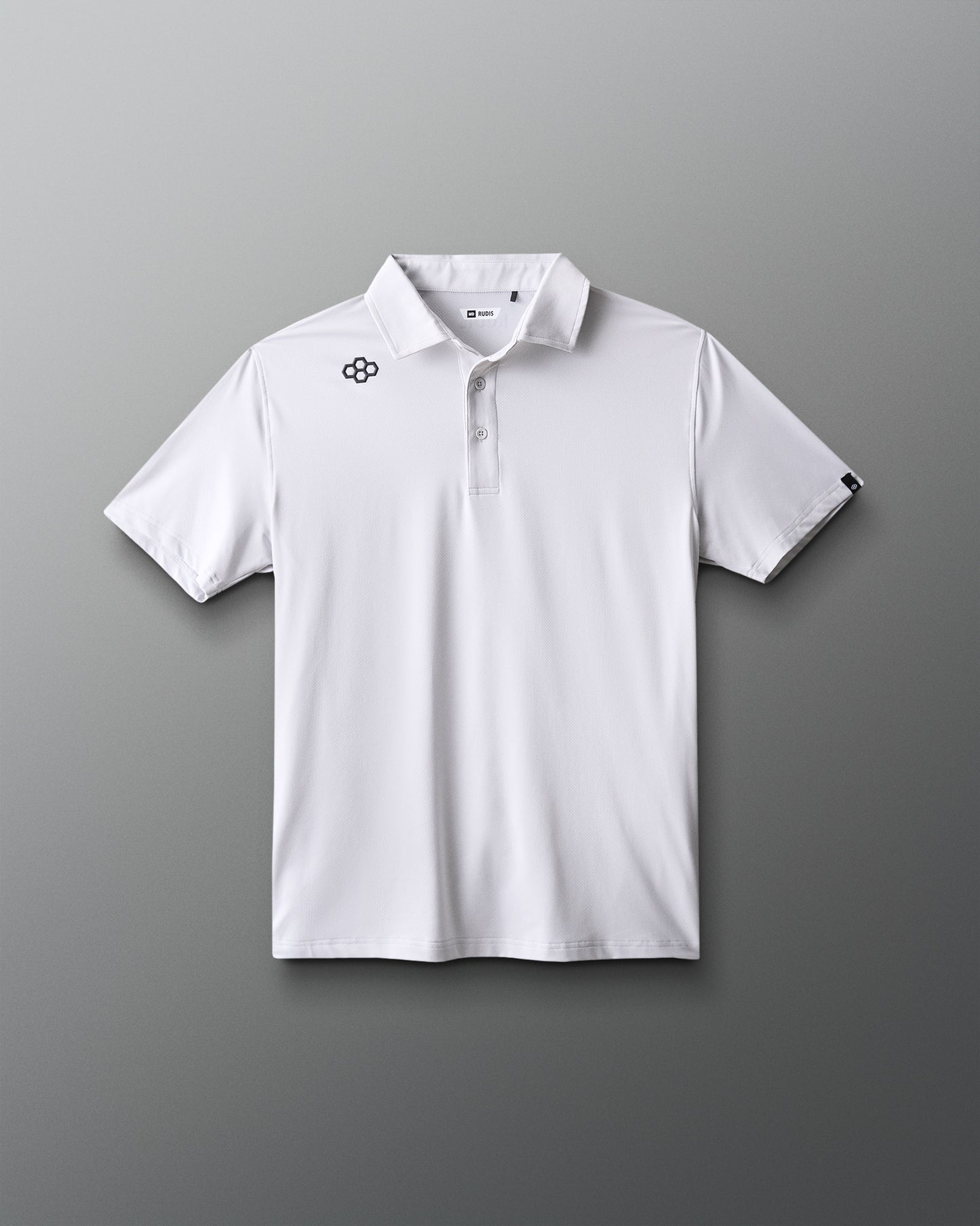 RUDIS Classic Performance Hex Polo - Lunar Gray