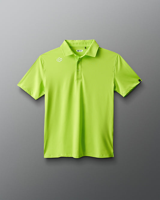 RUDIS Classic Performance Hex Polo - Bright Green