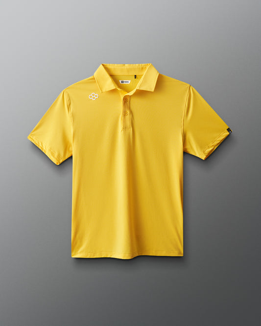 RUDIS Classic Performance Hex Polo - Yellow
