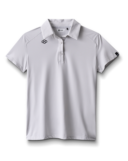 RUDIS Women's Classic Performance Hex Polo - Lunar Gray