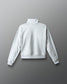 White sweatshirt on a gray background