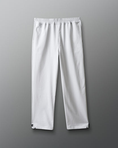 White pants on a gray background