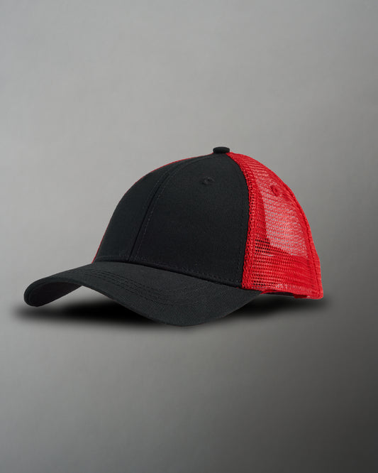 RUDIS Trucker Hat - Black/Red