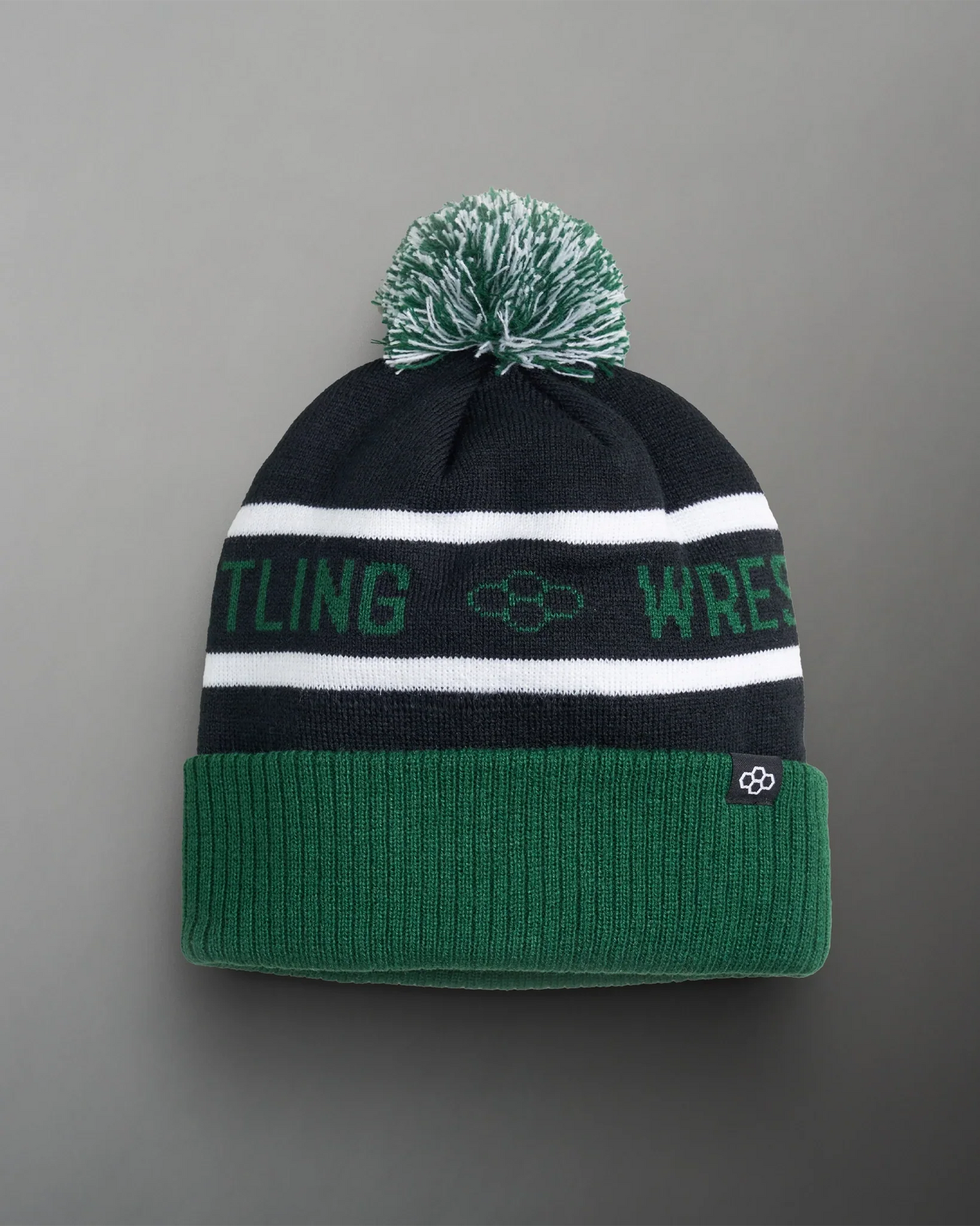 Bonnet à rabat Team Wrestling - Noir/Vert/Blanc
