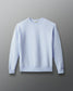 Light blue sweatshirt on a gray background