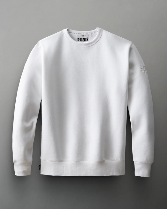 Comfort Fleece Teams Crewneck - White