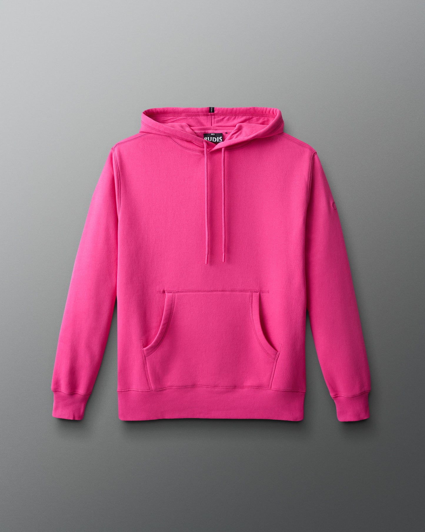 Pink hoodie on a gray background