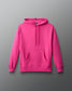 Pink hoodie on a gray background