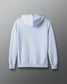 Light blue hoodie on a gray background