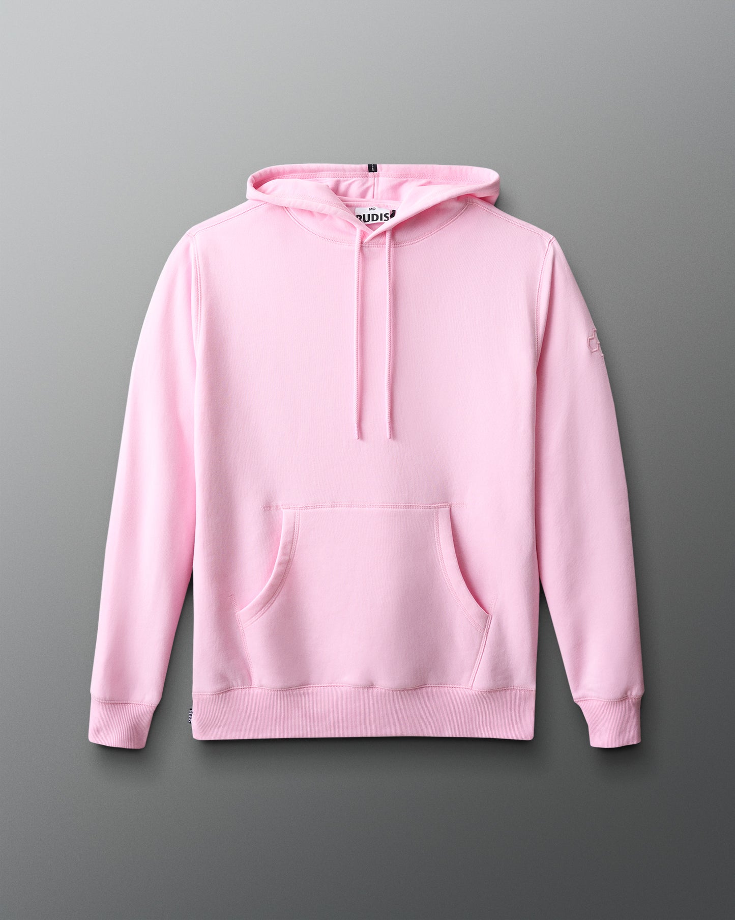 Pink hoodie on a gray background