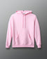 Pink hoodie on a gray background