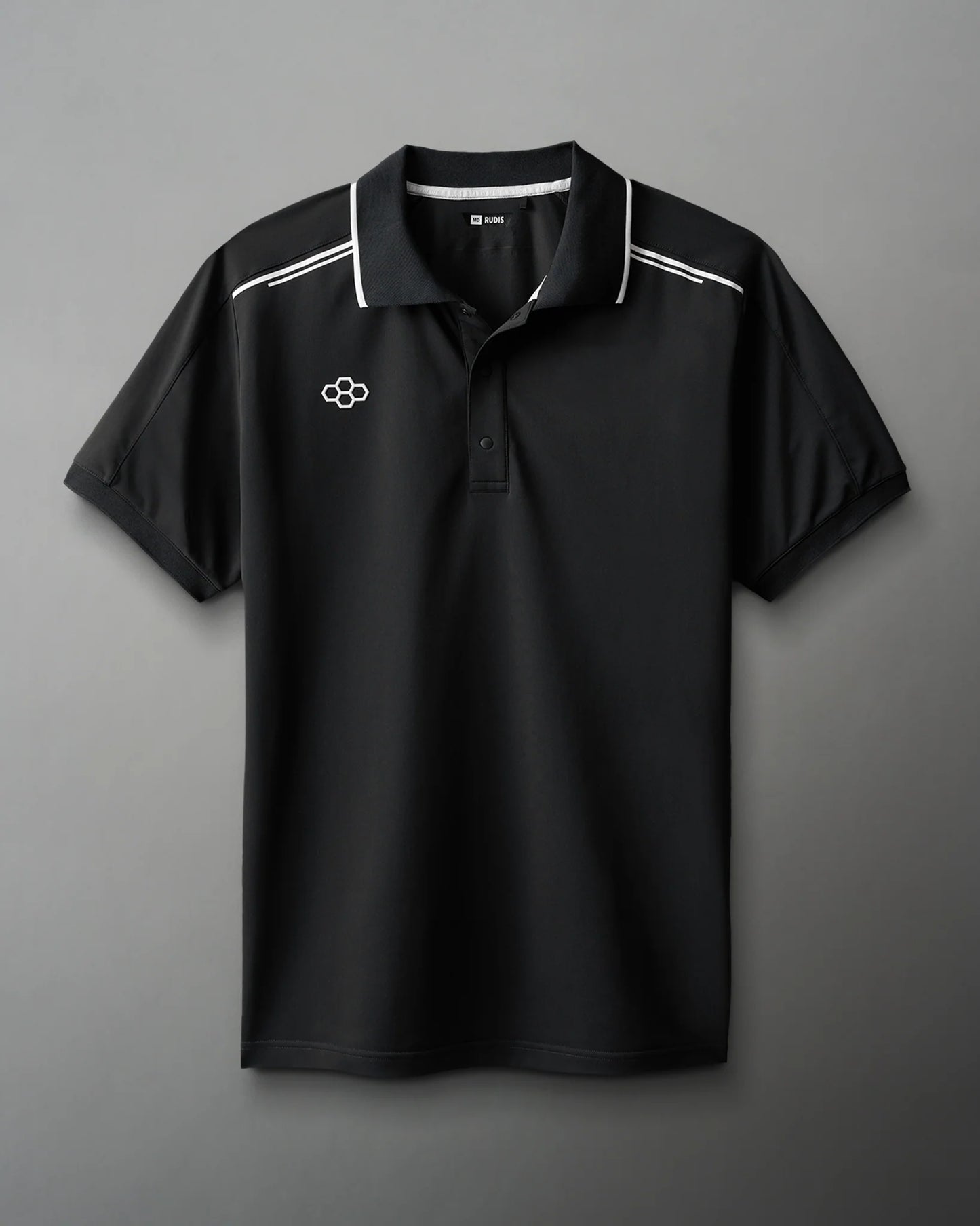 RUDIS Chronicle Elite Snap Polo - Black