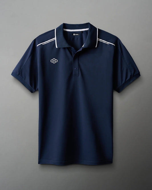 RUDIS Chronicle Elite Snap Polo - Navy