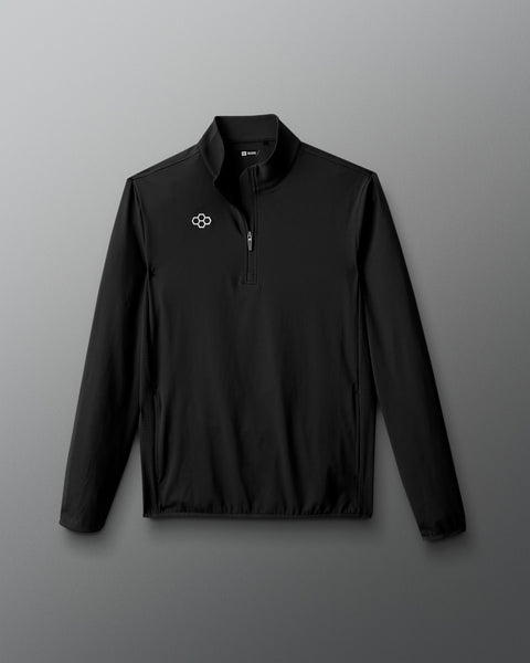 【ブラック（01）】Mott Cloudscape Quarter Zip 600 GSM 'Black' Quarter Zip Sweatshirt – LucidBlanks