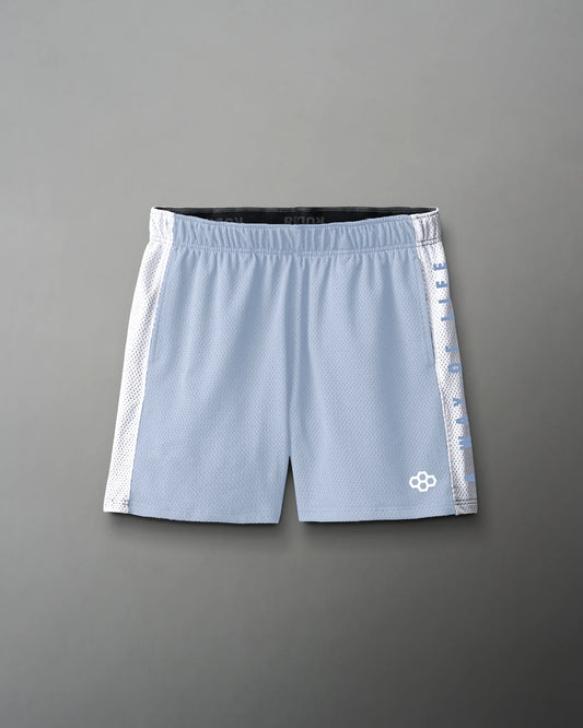 RUDIS 5" Panel Mesh Short - Carolina/White