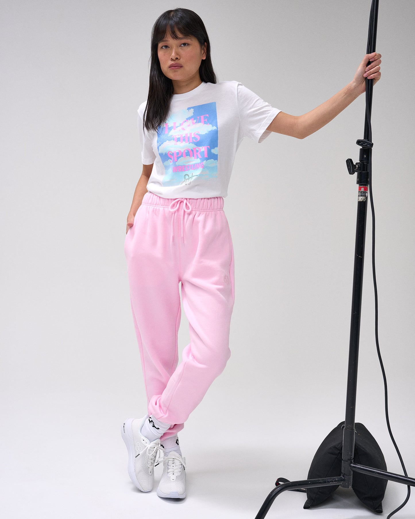 Comfort Fleece Sweatpants - Light Pink