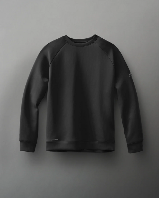 Pull ras du cou pour jeunes RUDIS COOL-FEEL - Noir
