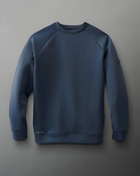 Pull ras du cou RUDIS COOL-FEEL - Bleu marine